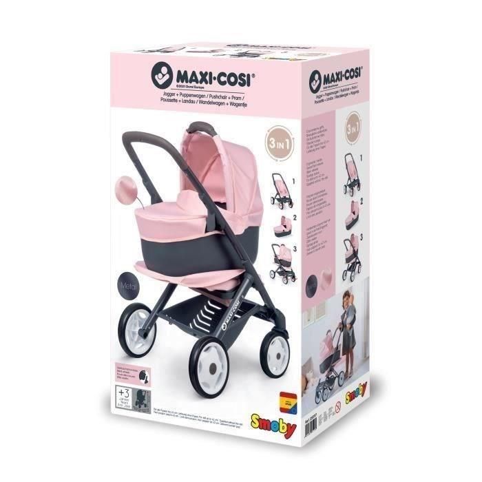 Combi silla + capazo maxi cosi rosa 1 Combi silla + capazo maxi cosi rosa 1