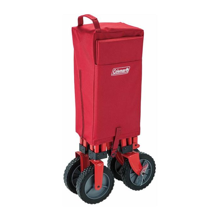 Coleman Bollerwagen de Camping Plegable con Ruedas, Capacidad 85 kg, Color Rojo, Modelo 2000035214