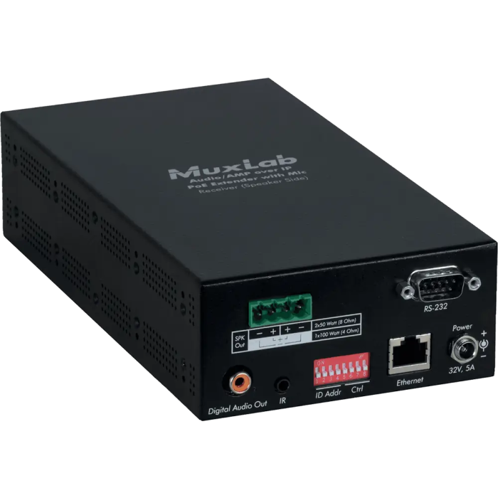 MUXLAB Receptor de Audio Sobre IP 50W por Canal 1