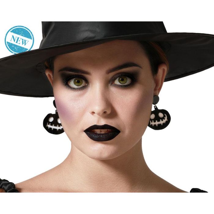 Pendientes de Calabaza Negra Halloween – Accesorio de Disfraz Gótico para Fiestas Temáticas o Eventos Nocturnos 0 Pendientes de Calabaza Negra Halloween – Accesorio de Disfraz Gótico para Fiestas Temáticas o Eventos Nocturnos 0