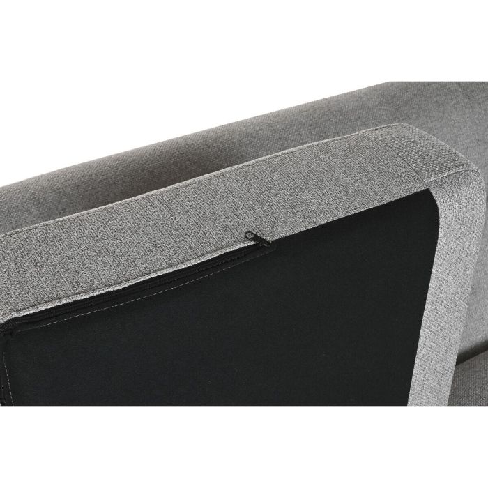 DKD Home Decor Sofá Scandi Chaiselongue de Poliéster Gris 144 x 84 x 226 cm 5 DKD Home Decor Sofá Scandi Chaiselongue de Poliéster Gris 144 x 84 x 226 cm 5