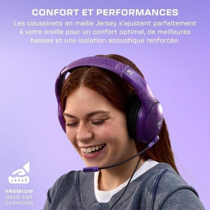 Auriculares con cable para juegos - TURTLE BEACH - Nintendo Switch - Airlite Fit - Morado fantasma 2 Auriculares con cable para juegos - TURTLE BEACH - Nintendo Switch - Airlite Fit - Morado fantasma 2