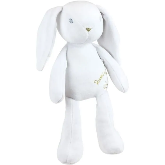 Jemini Conejo de peluche luminoso +/- 30 cm, suave y tranquilizador para niños 2