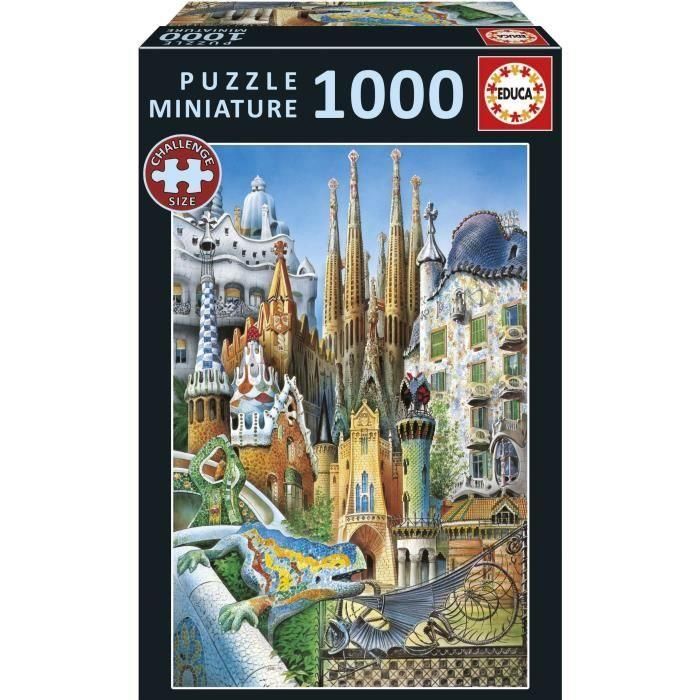 EDUCA EDU8412668203761 Puzzle Gaudí, Collage Miniatura - 1000 Piezas