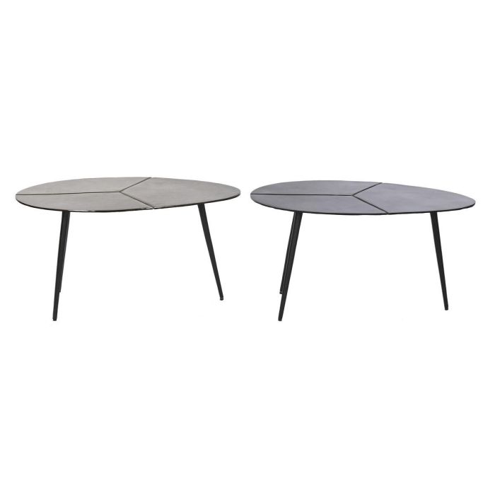 Mesita Auxiliar Moderno DKD Home Decor Negro Dorado 45 x 40 x 78 cm (2 Unidades) 3 Mesita Auxiliar Moderno DKD Home Decor Negro Dorado 45 x 40 x 78 cm (2 Unidades) 3