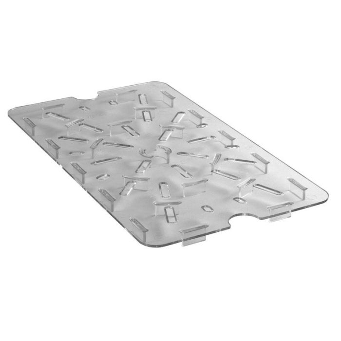 CAMBRO - 1218DSCW-135 Estante drenaje para cajas de almacenamiento (No incluye caja) - 46 x 30,5 cm - Transparente