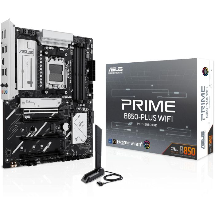 PLACA ASUS PRIME B850-PLUS WiFi AMD AM5 4DDR5 HDMI/DISPLAYPORT PCIE4.0 4SATA3 USB3.2 ATX 0 PLACA ASUS PRIME B850-PLUS WiFi AMD AM5 4DDR5 HDMI/DISPLAYPORT PCIE4.0 4SATA3 USB3.2 ATX 0