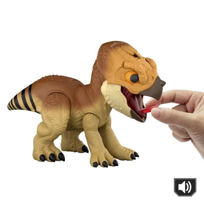 Mattel Figura Dinosaurio Jurassic World Aquilops con Sonidos - Incluye 3 Pilas LR44, Edad 4+ años 5