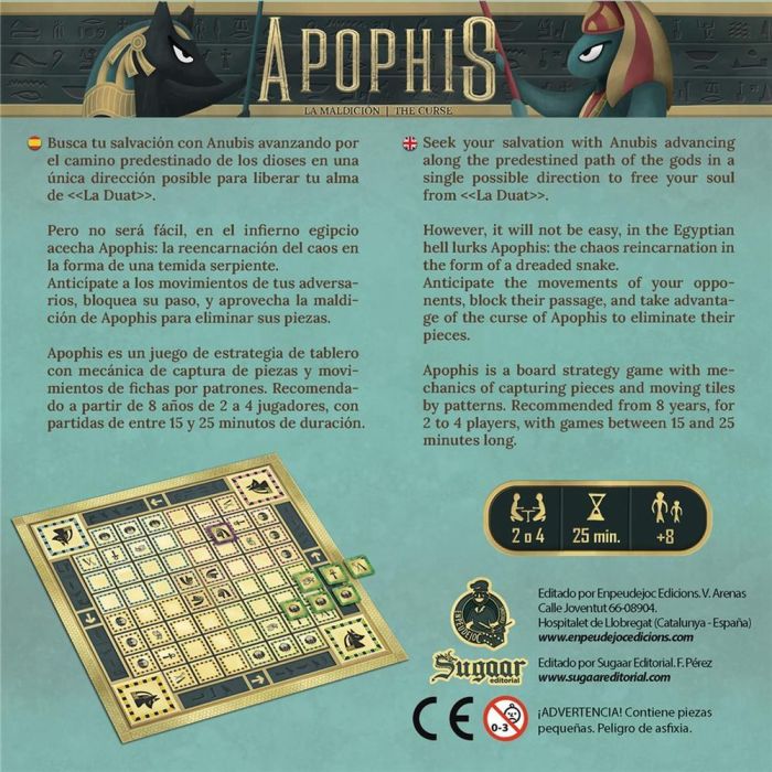 Juego Mesa Apophis: La Maldición 2 Juego Mesa Apophis: La Maldición 2