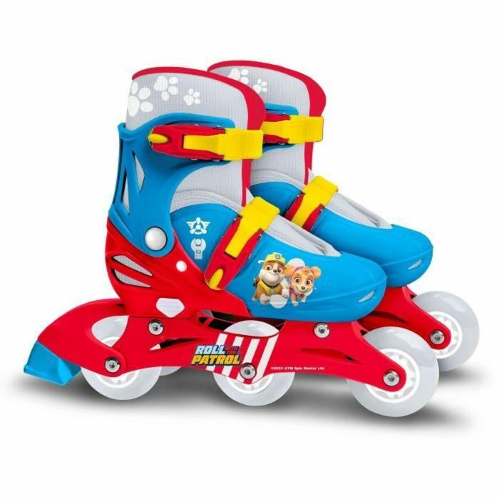 Patines en Línea Dos en Uno - PAW PATROL - PAT PATROUILLE - 3 Ruedas - Tri skate y Roller en lino - Talla ajustable 27-30 1