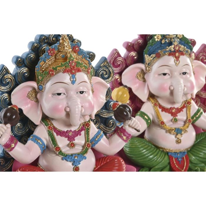 Figura Indio DKD Home Decor Multicolor 10 x 21 x 18 cm (2 Unidades) 2 Figura Indio DKD Home Decor Multicolor 10 x 21 x 18 cm (2 Unidades) 2