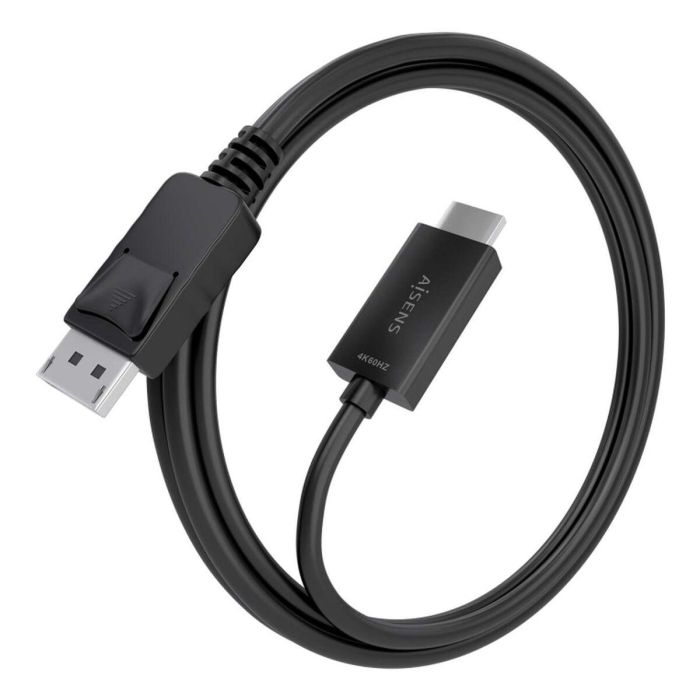 AISENS - CABLE CONVERSOR DISPLAYPORT A HDMI 4K@60HZ, DP/M-HDMI/M, NEGRO, 2.0M 4
