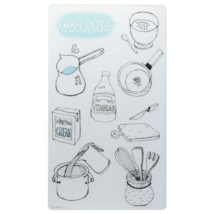 Cuisy Protector Vitrocerámica 52x30 cm para Cocina, Amplía Zona de Trabajo y Protege Superficies 5