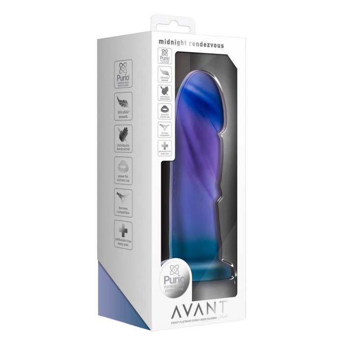 Dildo Blush Avant Midnight Azul 1 Dildo Blush Avant Midnight Azul 1