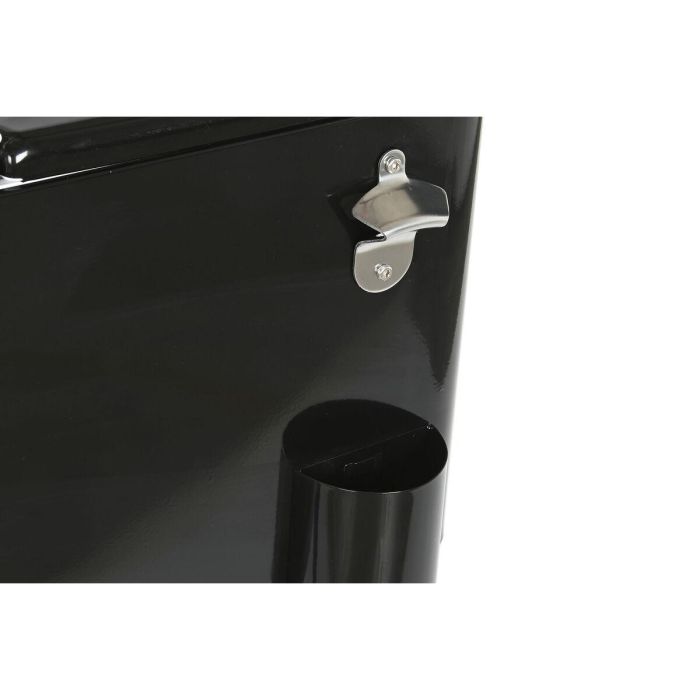 Nevera Portátil DKD Home Decor 74 x 43 x 83 cm Negro Acero Aluminio Polipropileno 56 L 2