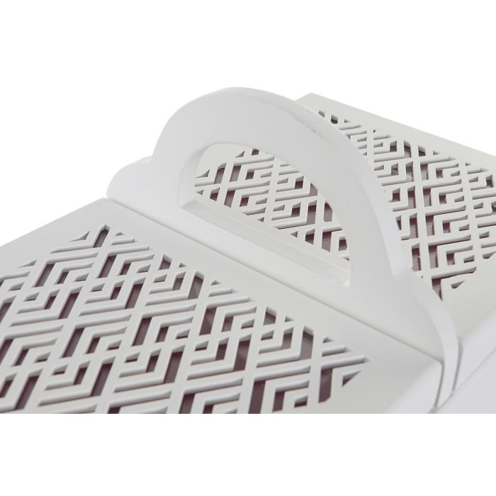 DKD Home Decor Joyero Romántico de MDF y Cristal Rosa Palo Blanco 17x24x30 cm 2 DKD Home Decor Joyero Romántico de MDF y Cristal Rosa Palo Blanco 17x24x30 cm 2