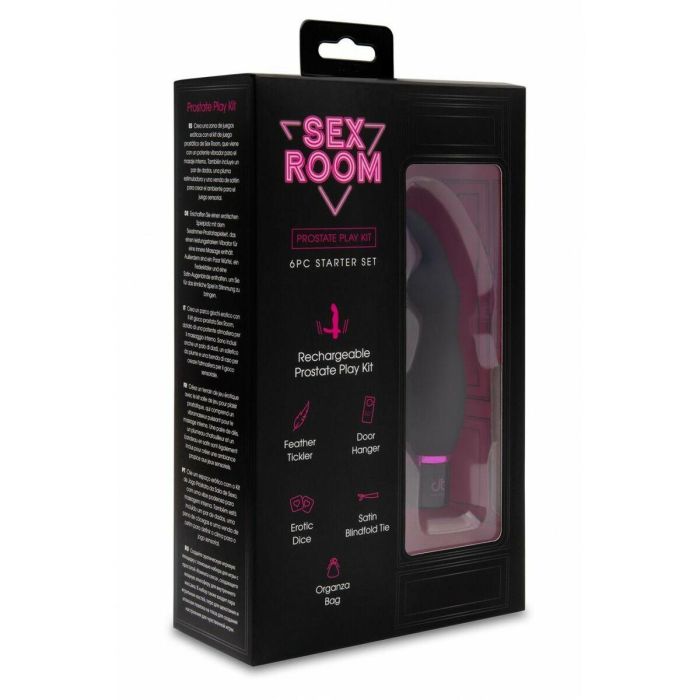 Vibrador clásico Dream Toys Sex Room Raunchy Kit Negro 25 Vibrador clásico Dream Toys Sex Room Raunchy Kit Negro 25