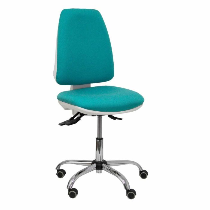 PIQUERAS Y CRESPO Silla Elche blanca asincro bali turquesa ruedas de parque PIQUERAS Y CRESPO Silla Elche blanca asincro bali turquesa ruedas de parque