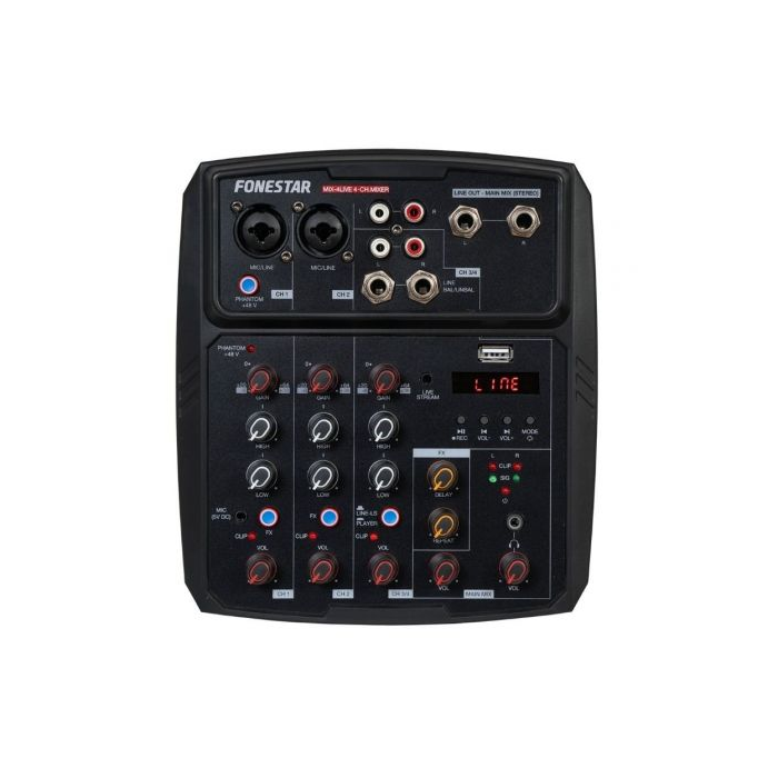 Mesa de Mezclas Fonestar MIX-4LIVE 0 Mesa de Mezclas Fonestar MIX-4LIVE 0