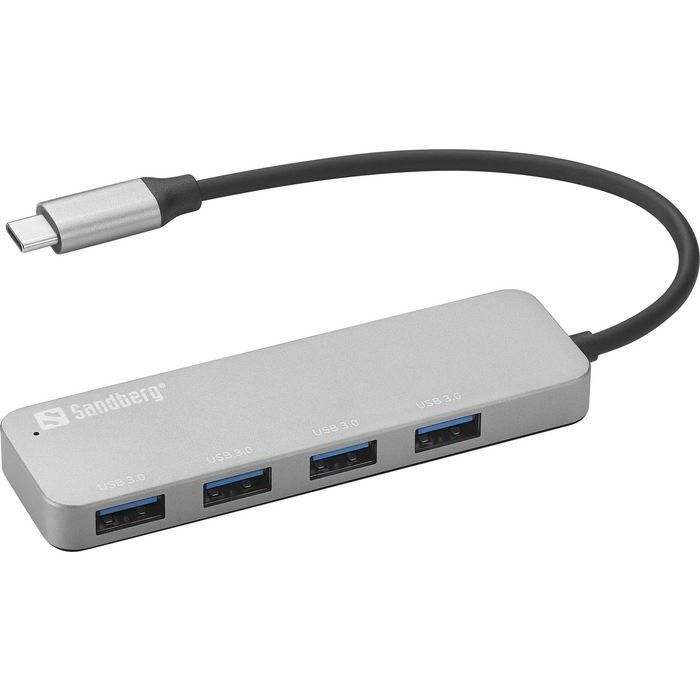 Sandberg USB-C to 4 x USB 3.0 Hub SAVER Sandberg USB-C to 4 x USB 3.0 Hub SAVER