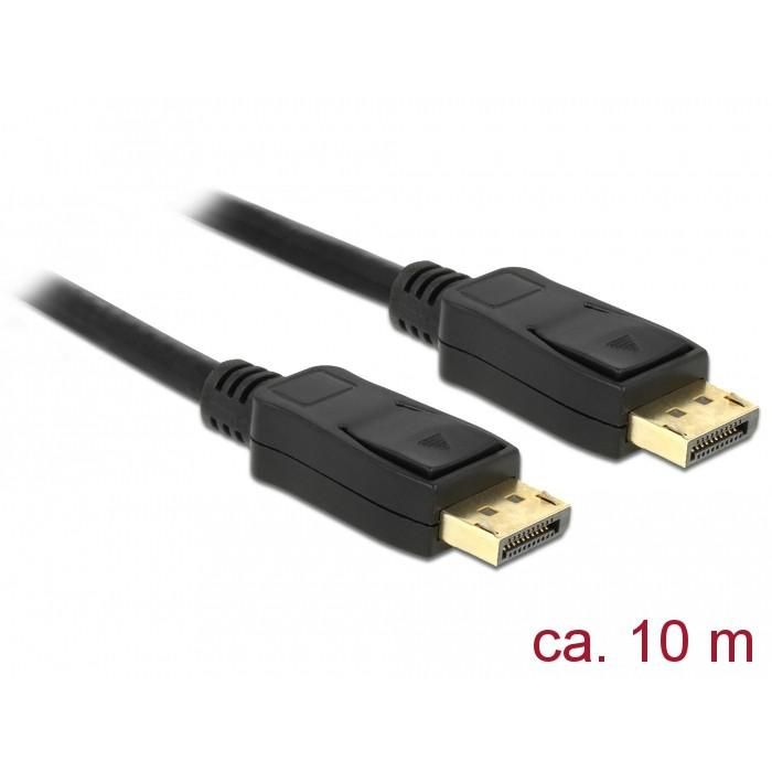 DELOCK Kabel Displayport 1.2 Stecker > Displayport Stecker 4K 60 Hz 10 m 0 DELOCK Kabel Displayport 1.2 Stecker > Displayport Stecker 4K 60 Hz 10 m 0