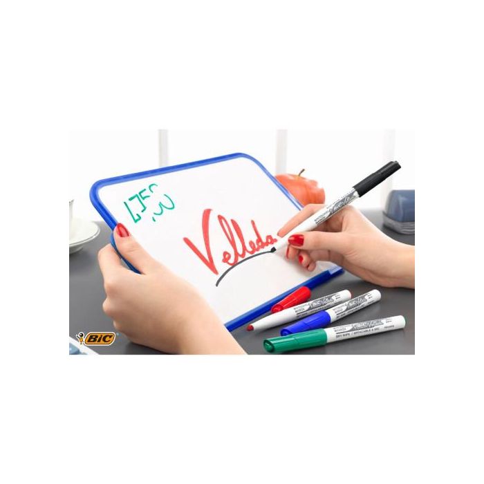 Velleda Marcador Pizarra Blanca 1741 Punta Redonda Estuche 8 Unidades Colores Surtidos 2