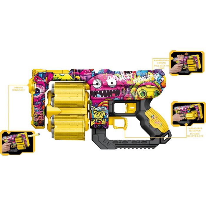 Pistola Street Shot Con Cargador Y 12 Balas T01033 1