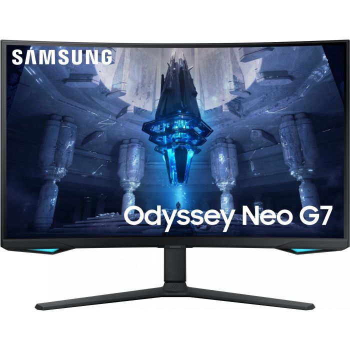Samsung LS32BG750NPX Monitor Gaming 32" 4K UHD 165Hz 1ms Mini-LED Quantum HDR 2000 Curvo 1000R G-Sync Compatible FreeSync Premium Pro Negro