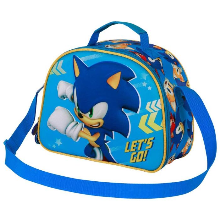 Bolsa Portamerienda 3D Go Sonic The Hedgehog - SEGA Azul