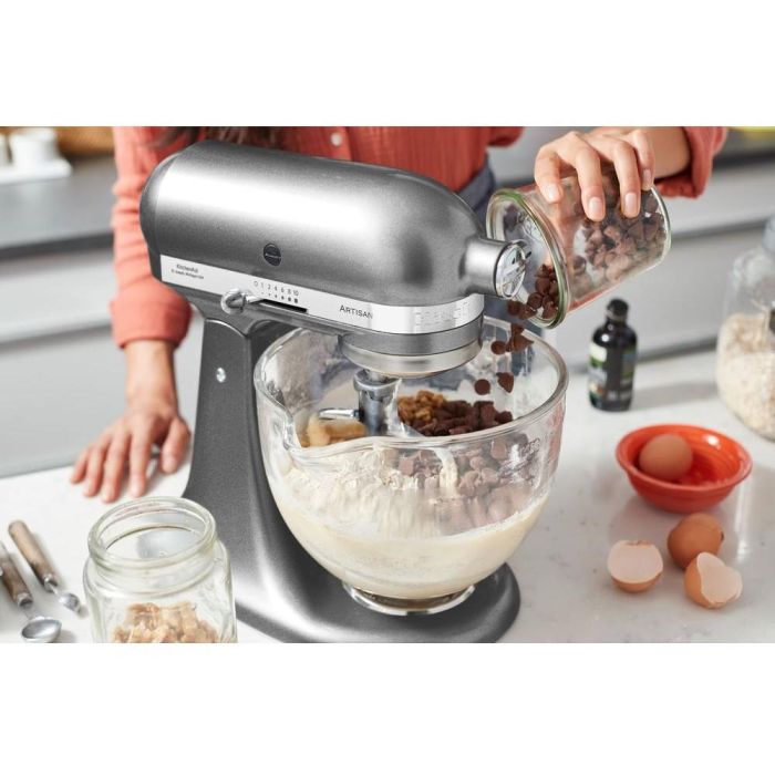 KitchenAid 5KSM185PSEMS ARTISAN Batidora Amasadora de Varillas 4.8L, 300W, Plata Medallion Silver para Batir, Amasar, Mezclar 4 KitchenAid 5KSM185PSEMS ARTISAN Batidora Amasadora de Varillas 4.8L, 300W, Plata Medallion Silver para Batir, Amasar, Mezclar 4