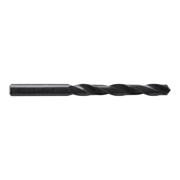 Wolfcraft Broca para Metal HSS, Forjada por Laminación, Ø11x142 mm, Longitud de Trabajo 94 mm, Ángulo de Punta 118° Wolfcraft Broca para Metal HSS, Forjada por Laminación, Ø11x142 mm, Longitud de Trabajo 94 mm, Ángulo de Punta 118°