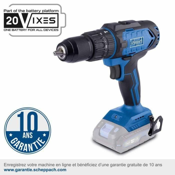 Scheppach C-CD45-X Taladro-destornillador de impacto 20V IXES, 45 Nm, Portabrocas 13mm (sin batería ni cargador) 5 Scheppach C-CD45-X Taladro-destornillador de impacto 20V IXES, 45 Nm, Portabrocas 13mm (sin batería ni cargador) 5