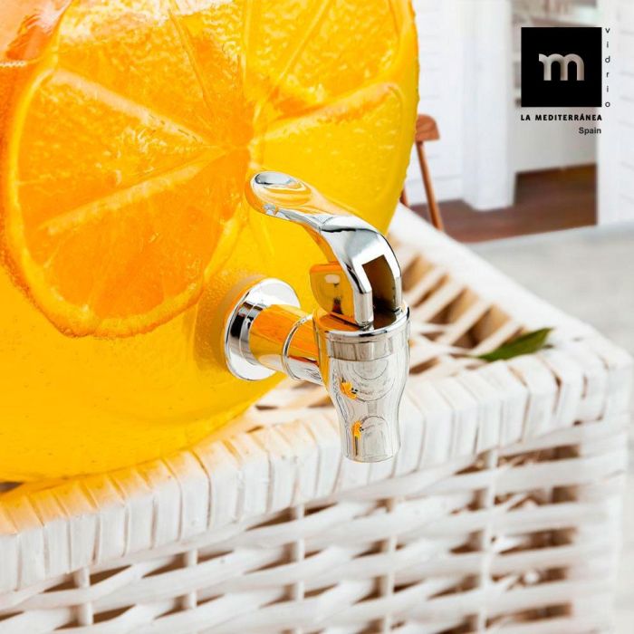 Mediterranea Tarro Dispensador con Grifo 5 Litros de Vidrio (4 Unidades) 4