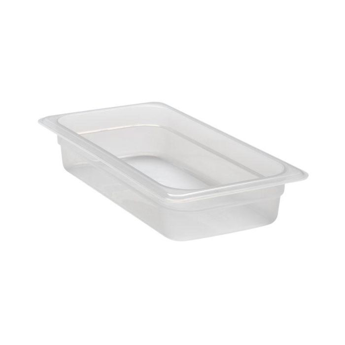 CAMBRO - 32PP-190 - Recipiente GN 1/3 2,4 L - 17,6 x 32,5 x 6,5 cm - Blanco translúcido - Venta 1 unidad.