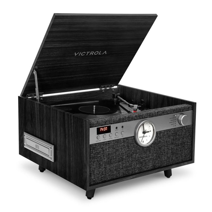 Victrola Tocadiscos Century con reloj Negro 0 Victrola Tocadiscos Century con reloj Negro 0