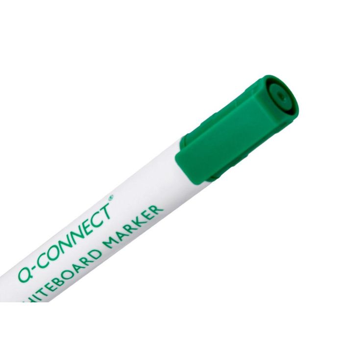 Rotulador Q-Connect Pizarra Blanca Color Verde Punta Redonda 3 mm 10 unidades 4