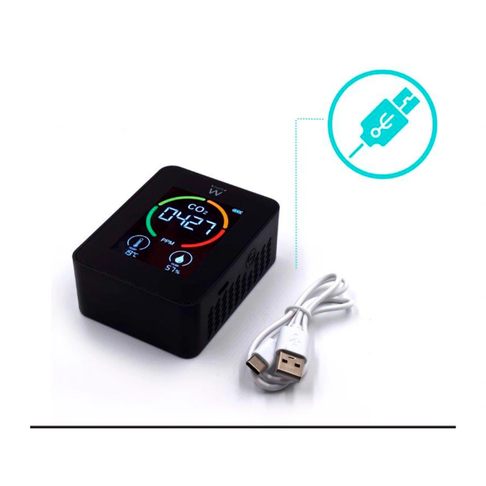 EWENT EW2420 Medidor de CO2, Detector de Calidad del Aire, Temperatura y Humedad 1
