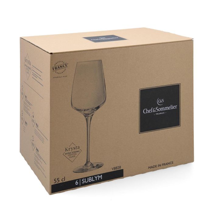 Caja 6 Copas Vino Krysta Sublym Eco Chef & Sommelier 55 cL 3