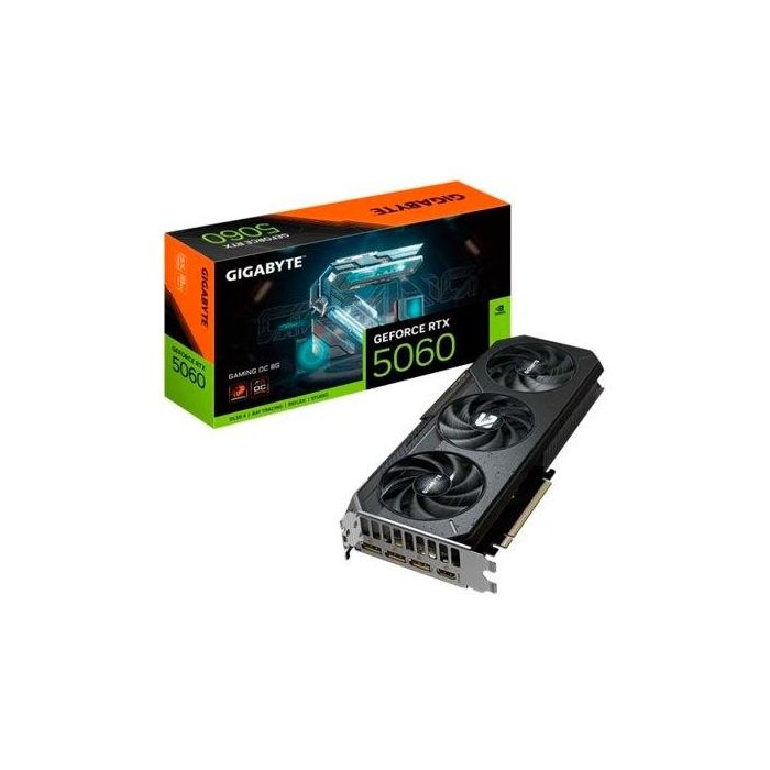 Gigabyte NVIDIA GeForce RTX 5060 Tarjeta Gráfica Gaming 8GB GDDR7 128-bit 2595 MHz 3840 CUDA Cores 7680x4320 Gigabyte NVIDIA GeForce RTX 5060 Tarjeta Gráfica Gaming 8GB GDDR7 128-bit 2595 MHz 3840 CUDA Cores 7680x4320