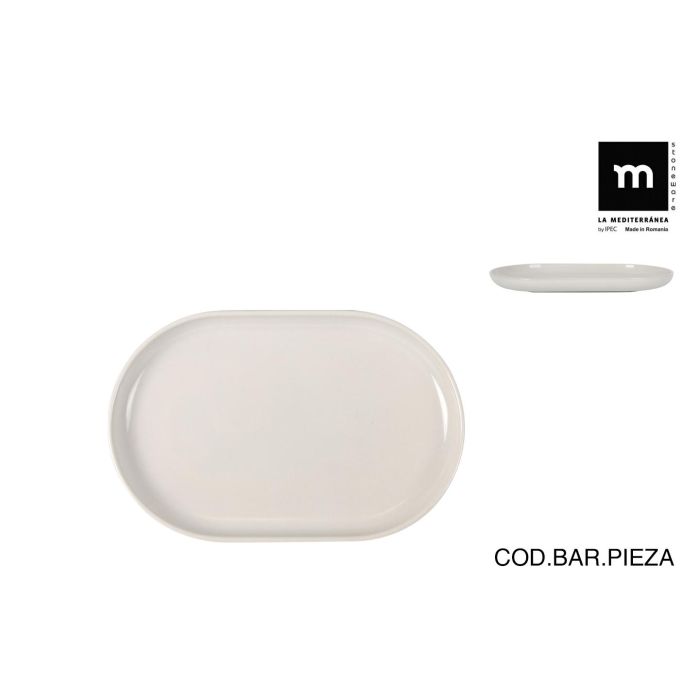 Fuente Ovalada 20x13x2 cm Ivory Nordic Brillo - Inde (24 Unidades) Fuente Ovalada 20x13x2 cm Ivory Nordic Brillo - Inde (24 Unidades)