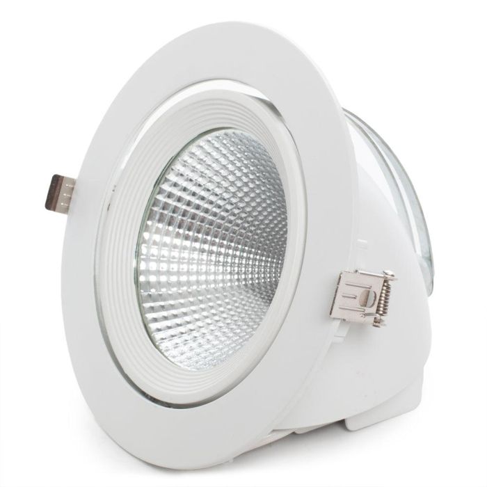 Foco Downlight LED 40W  4000Lm 4200ºK Orientable UGR17 50.000H [JW-40W-G-W] 2