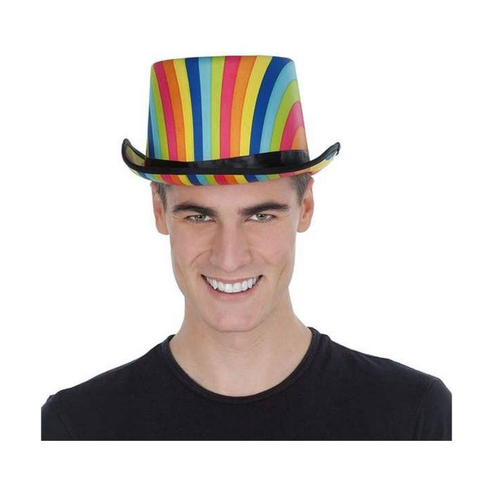 My Other Me Chistera Arco Iris Multicolor 58 cm para Adulto 100% Poliéster 4 My Other Me Chistera Arco Iris Multicolor 58 cm para Adulto 100% Poliéster 4
