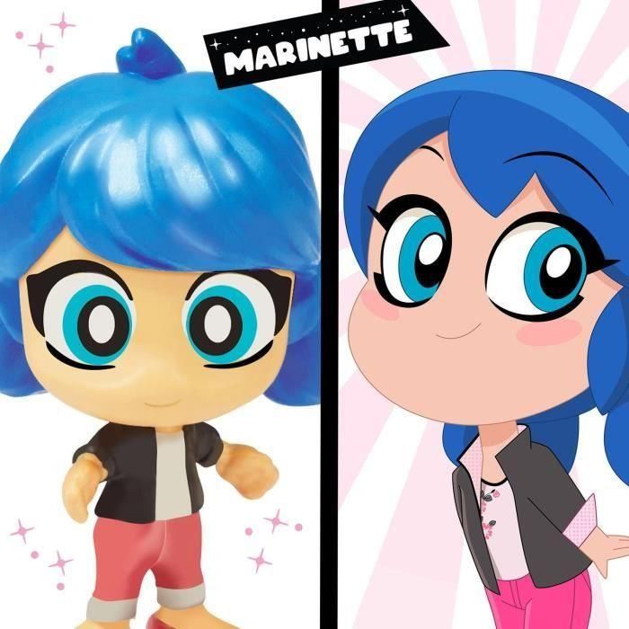 BANDAI - Miraculous Ladybug - Chibi Boulangerie Mini Universe - Minifiguras de Marinette y Adrien incluidas - P50551 5