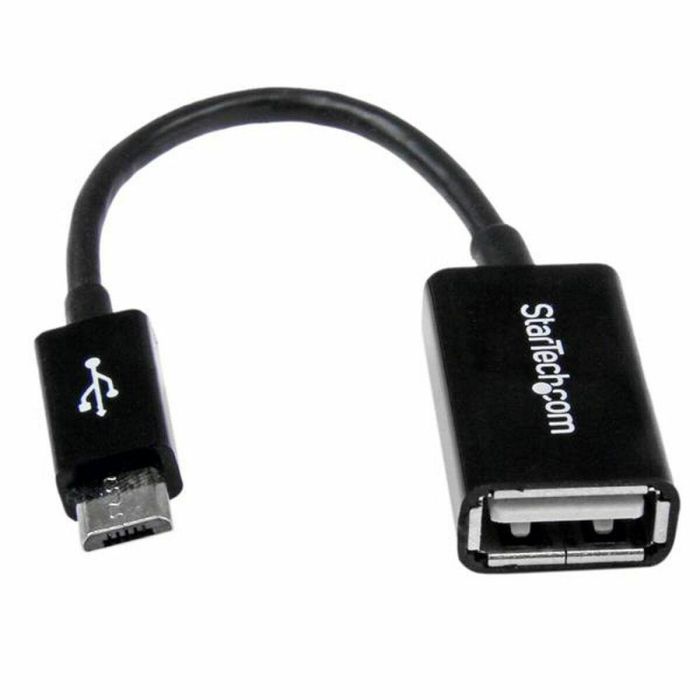 Cable Micro USB Startech UUSBOTG USB A Micro USB B Negro Cable Micro USB Startech UUSBOTG USB A Micro USB B Negro