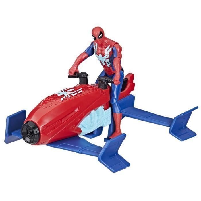 Box set Spider-Man Hydro-Jet, figura de 10 cm con vehículo, juguetes de superhéroes para niños a partir de 4 años 1