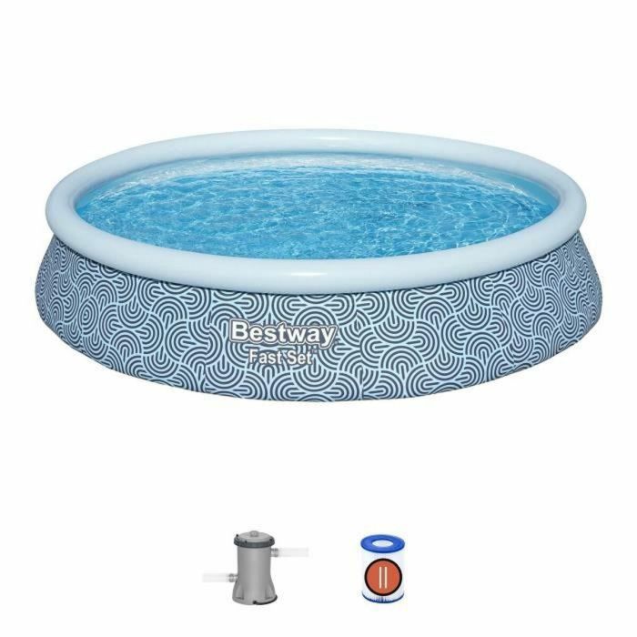 Bestway 6941607364468 Kit Piscina Hinchable Fast Set Redonda 396 x 84 cm con Filtro de Cartucho y 1 Cartucho 0 Bestway 6941607364468 Kit Piscina Hinchable Fast Set Redonda 396 x 84 cm con Filtro de Cartucho y 1 Cartucho 0