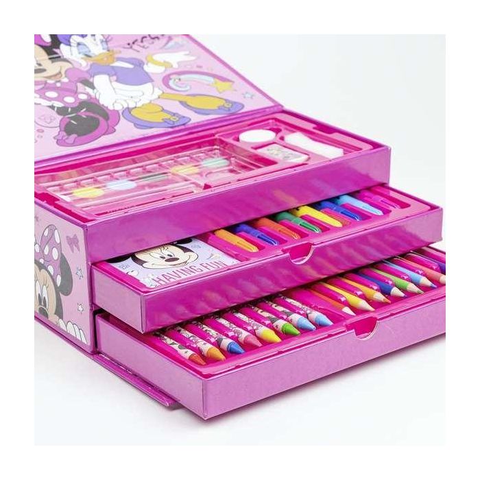 Set de pintura Minnie Mouse Maletín Rosa 6 Set de pintura Minnie Mouse Maletín Rosa 6
