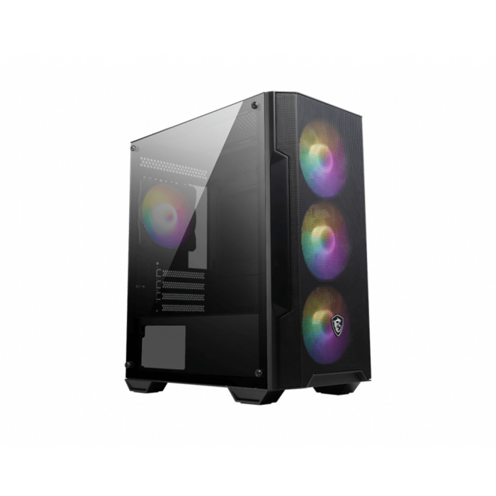 MSI MAG Forge M100A Micro Torre Negro, Transparente, PC Juego