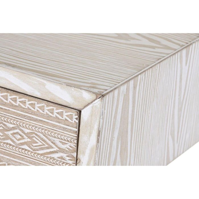 Consola DKD Home Decor Abeto Natural Blanco 120 x 35 x 80 cm 4