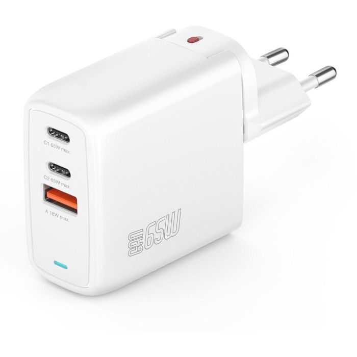 4smarts Cargador GaN Flex 65W 2 USB-C + 1 USB-A 0 4smarts Cargador GaN Flex 65W 2 USB-C + 1 USB-A 0